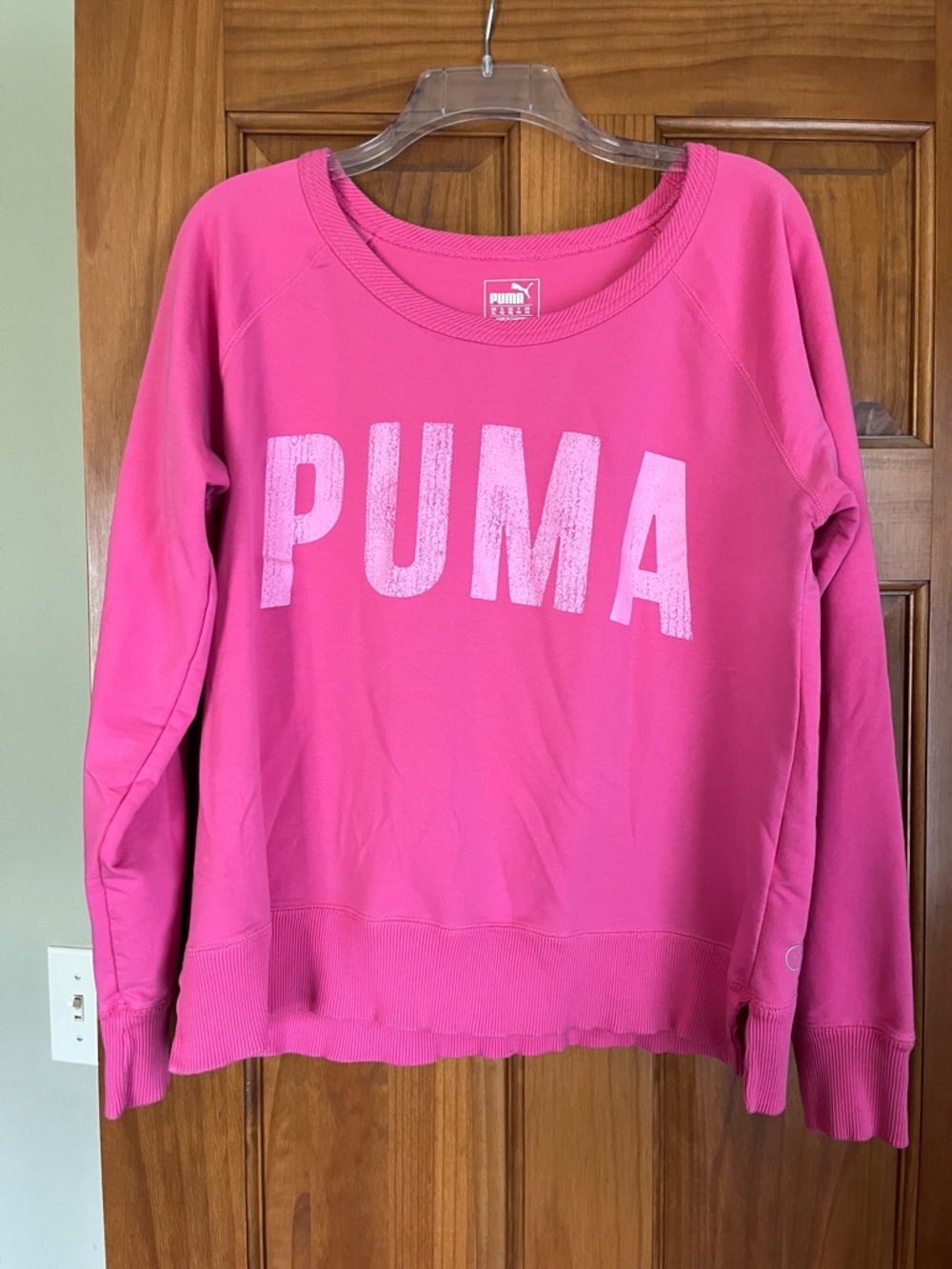 Puma Hot Pink Logo Crewneck Sweatshirt